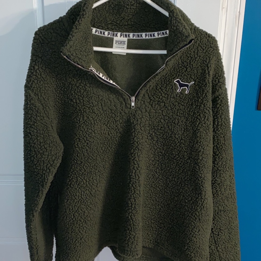 Victoria’s Secret pink Sherpa pullover